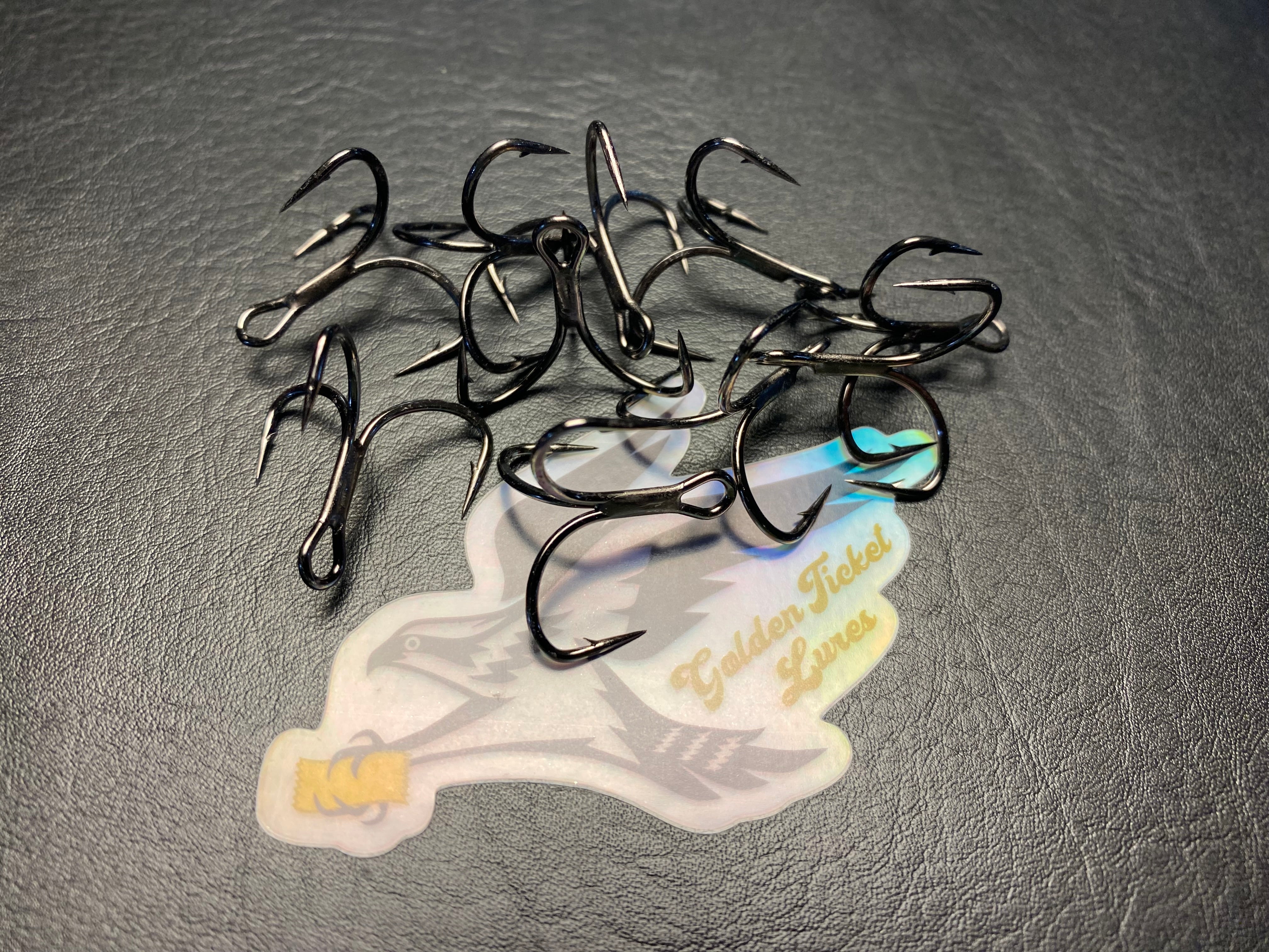 12- 1 Dozen Extra Hooks- KVD Elite X2 Short Shank #2 – Golden
