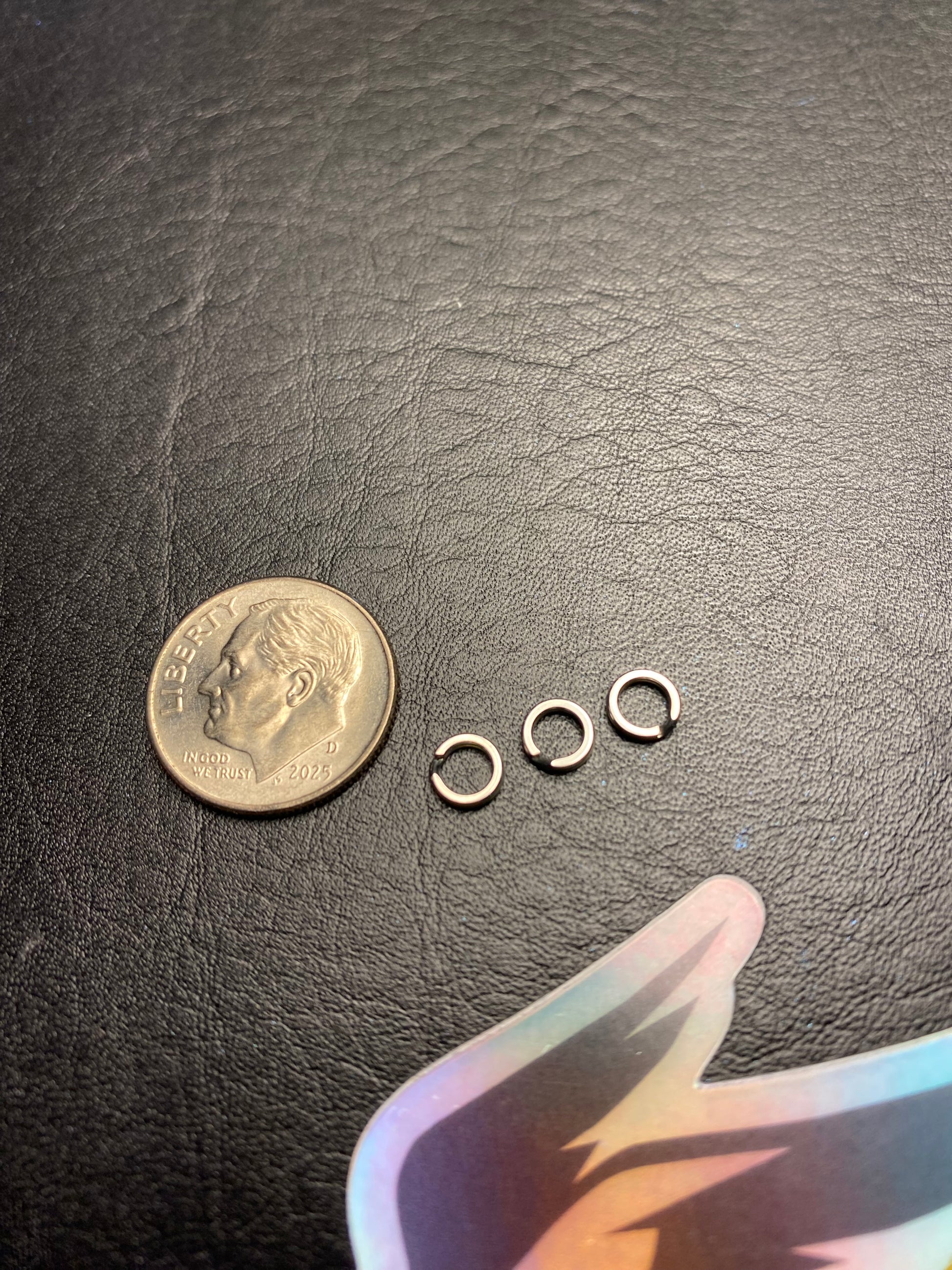 3- “Micro” Split Rings Stainless Steel BKK #2