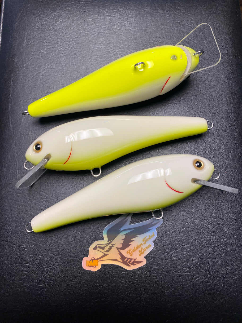 Big Ticket Surface/Sub Surface Swimmer- “Bone Over Chartreuse“