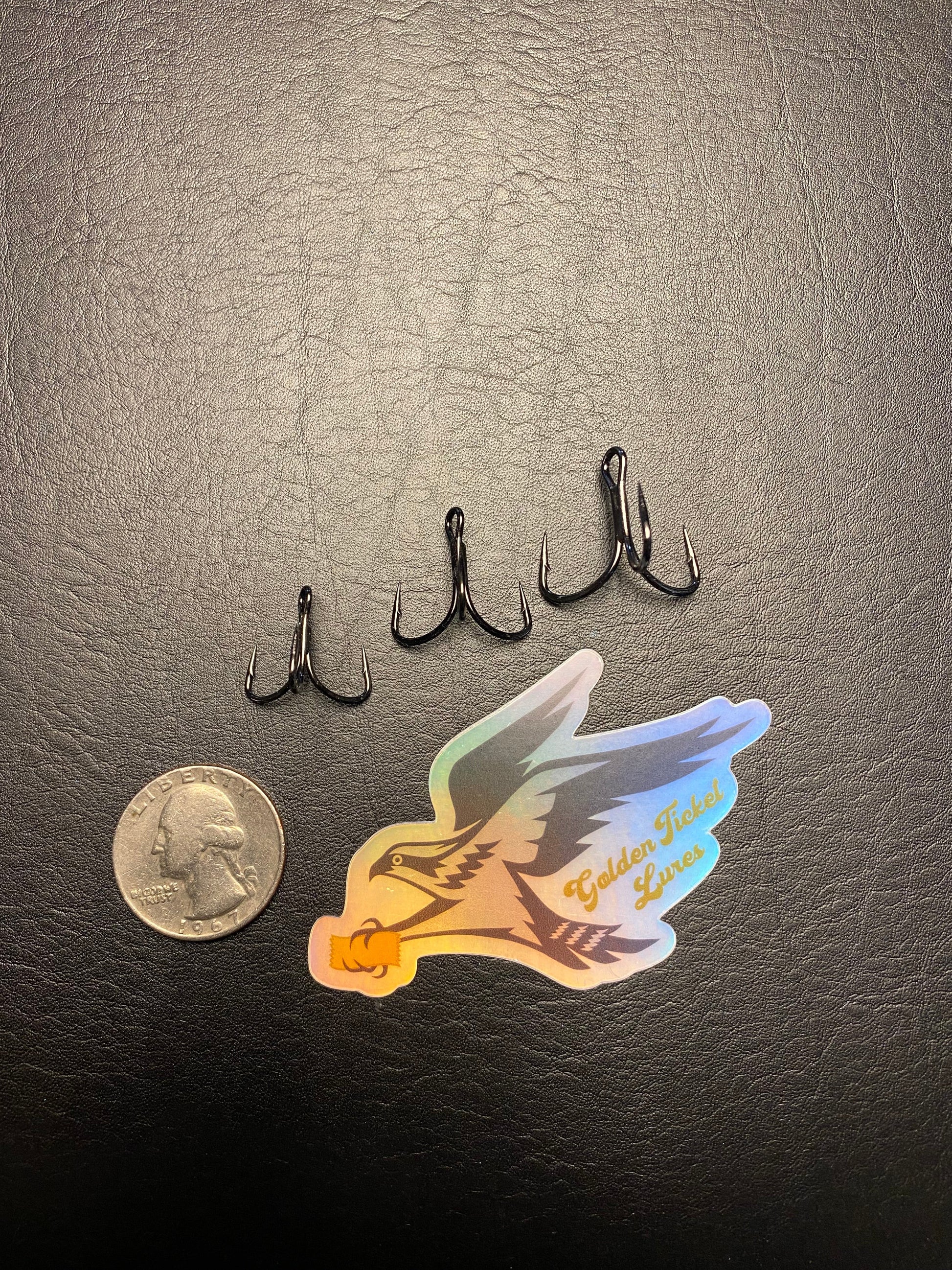 3 Mole Mini Extra Hooks- KVD Elite X2 Short Shank 1- #6, 1- #4, 1- #2