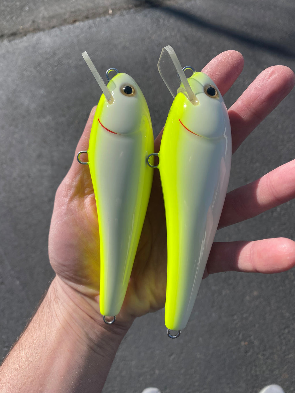 Big Ticket Surface/Sub Surface Swimmer- “Bone Over Chartreuse“