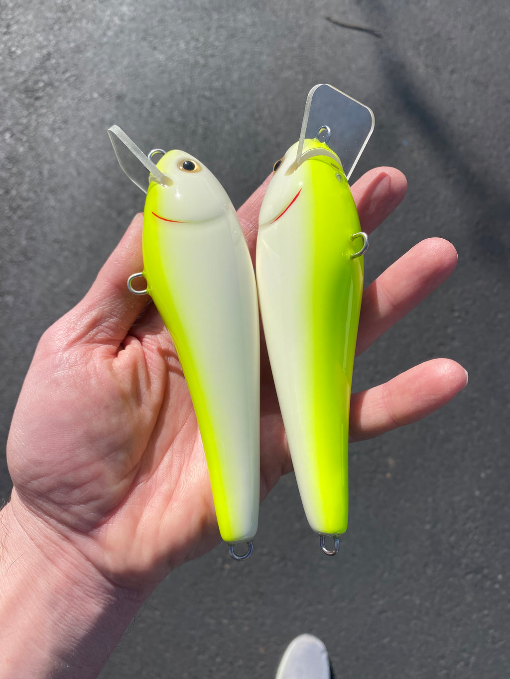 Big Ticket Surface/Sub Surface Swimmer- “Bone Over Chartreuse“