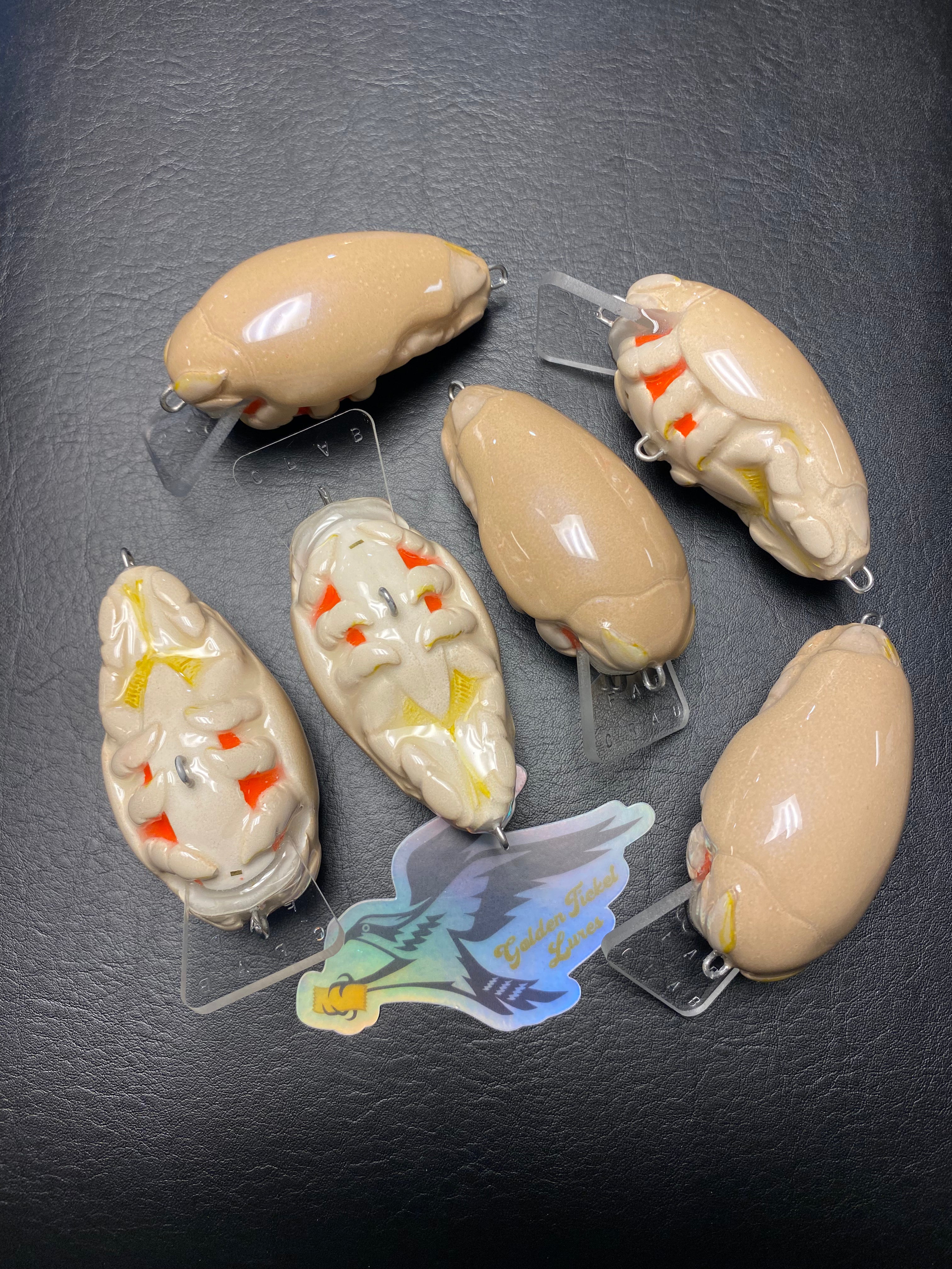 Custom Mole Crab - "Natural with Blue Iridescent”