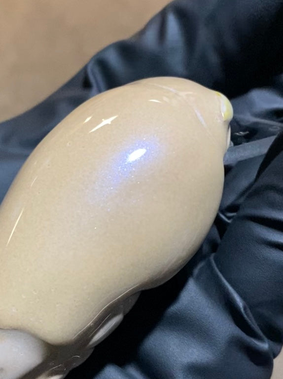 Custom Mole Crab - Natural with Blue Iridescence